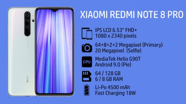 రెడ్‌మి నోట్ 8 ప్రో స్పెసిఫికేషన్స్ 
