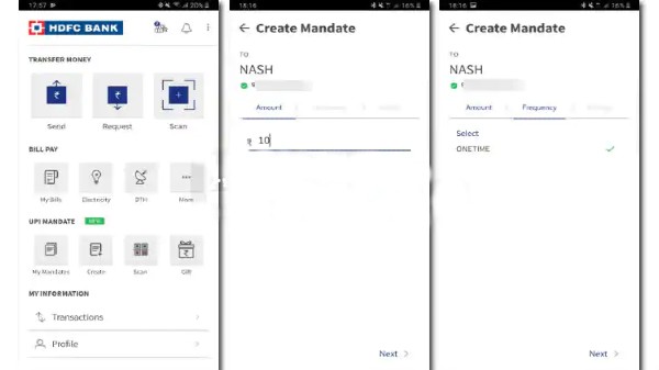 వన్ టైమ్ మాన్డేట్