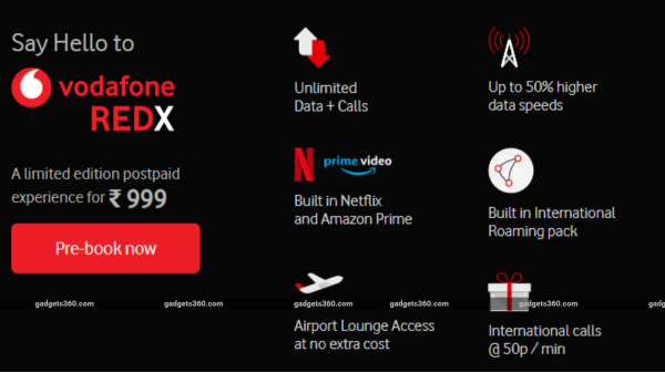 వొడాఫోన్ REDX పోస్ట్‌పెయిడ్ ప్లాన్ 