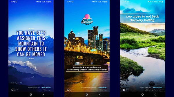 అదనపు ప్రయోజనాలతో గ్లాన్స్ ఫీచర్