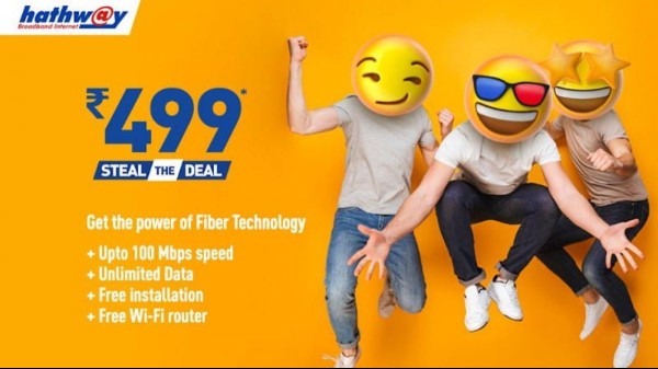 హాత్వే 100 Mbps బ్రాడ్‌బ్యాండ్ ప్లాన్ 