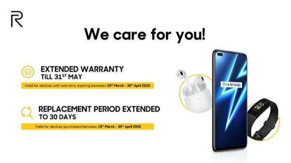 రియల్‌మి స్మార్ట్ ఫోన్ రిప్లేసెమెంట్ వ్యవధి