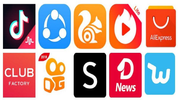 ఇండియాలో అత్యంత ప్రాచుర్యం పొందిన చైనీస్ యాప్ లు