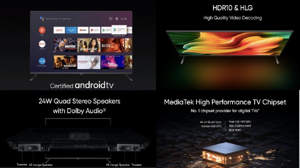 రియల్‌మి స్మార్ట్ టీవీ డిజైన్ 