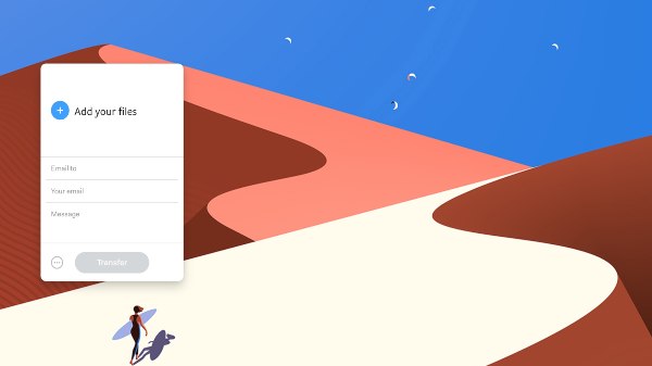 WeTransfer అనేది ఫైల్-షేరింగ్ వెబ్‌సైట్