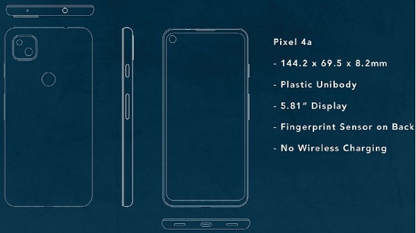 గూగుల్ పిక్సెల్ 4a లీక్ స్పెసిఫికేషన్స్ 