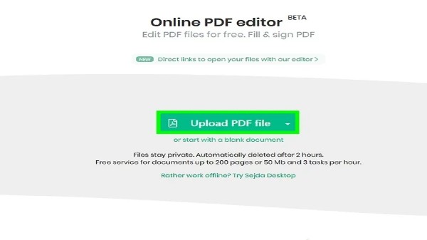  PDF ఆన్‌లైన్ ఎడిటింగ్