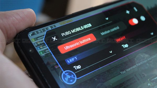 ఆసుస్ ROG ఫోన్ 3 సెన్సార్ ఎంపికలు 