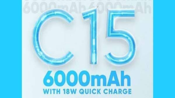 రియల్‌మి C 15 స్మార్ట్‌ఫోన్ 6,000mAh బ్యాటరీ