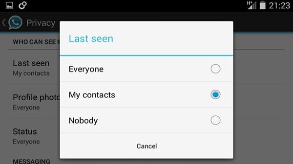 వాట్సాప్‌లో ‘చివరిగా చూసిన’ ఎంపికను దాచే విధానం