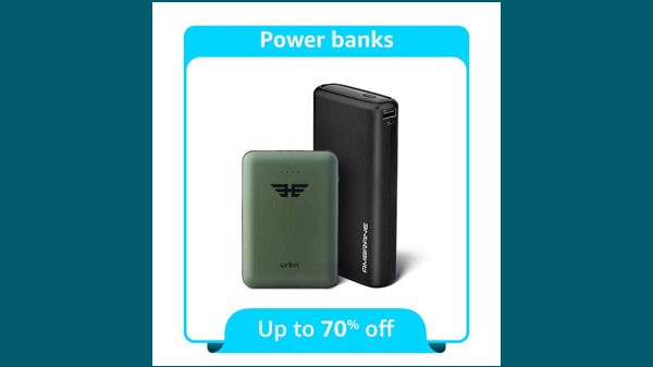 Power Bank లపై 70% వరకు ఆఫర్