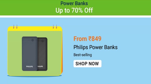 Power Bank లపై 70% వరకు ఆఫర్లు