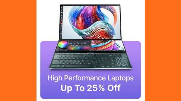 హై-పెర్ఫార్మెన్స్ ల్యాప్‌టాప్‌ ల పై 25% వరకు ఆఫర్ 