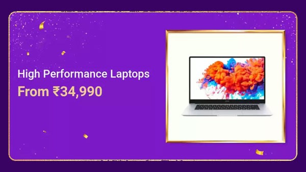 అధిక పనితీరు laptop లు  రూ.34,990