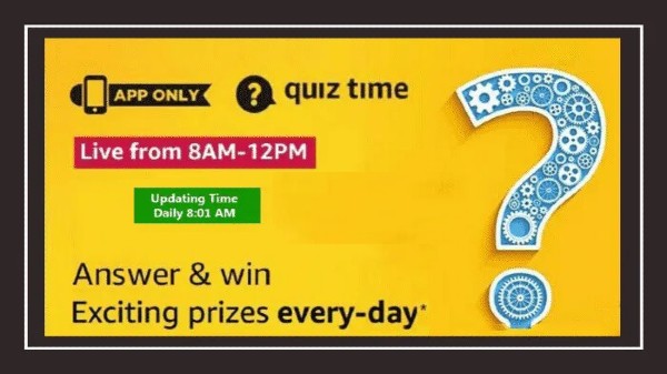 Amazon app Quiz 12th November 2020 Answers: Chance to win Samsung Galaxy Watch Active