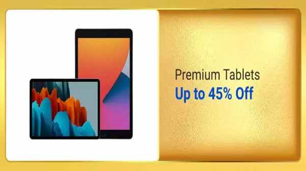 టాబ్లెట్ల పై 45% వరకు ఆఫర్