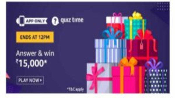 Amazon app Quiz 23rd December 2020: Chance to win Rs.15,000 Amazon Pay Balance
