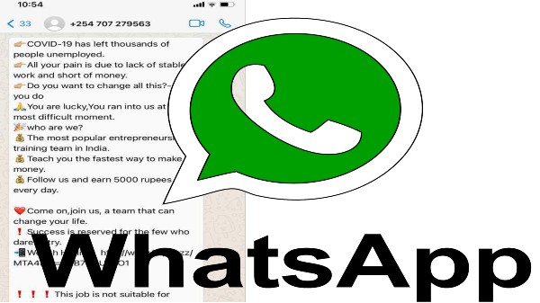 Beware Whatsapp Scam: WFH Jobs Rs.5,000 Per Day Fake Message