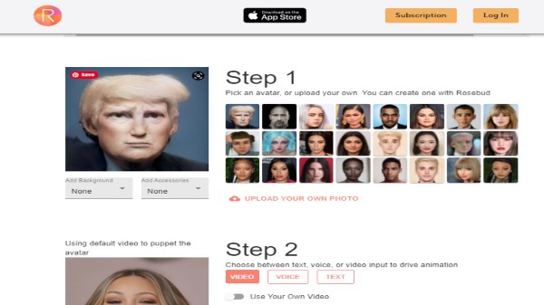 Talking Heads (Web, iOS) 