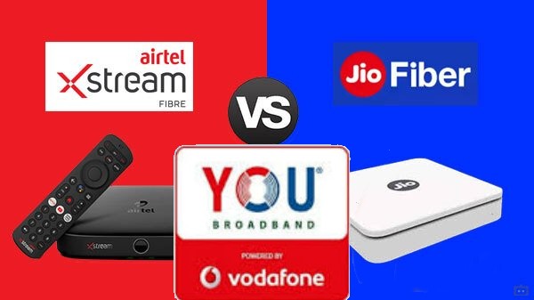 హై-స్పీడ్ బ్రాడ్‌బ్యాండ్ ప్లాన్‌లు: యు బ్రాడ్‌బ్యాండ్ vs జియో ఫైబర్ vs ఎయిర్‌టెల్ ఎక్స్‌స్ట్రీమ్ ఫైబర్