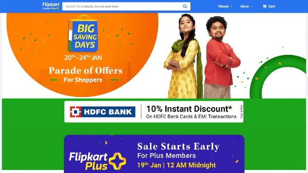 ఫ్లిప్‌కార్ట్‌ HDFC ఇన్స్టెంట్ డిస్కౌంట్ ఆఫర్లు 