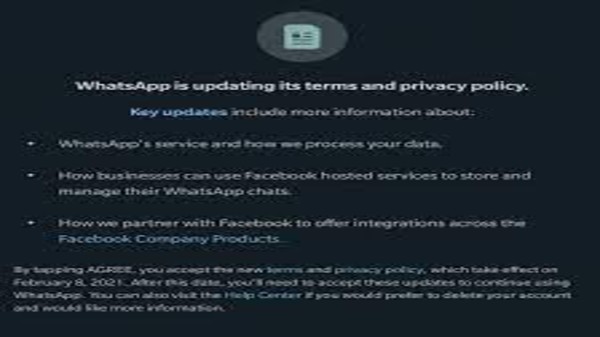 వాట్సాప్ కొత్త నిబంధనలు