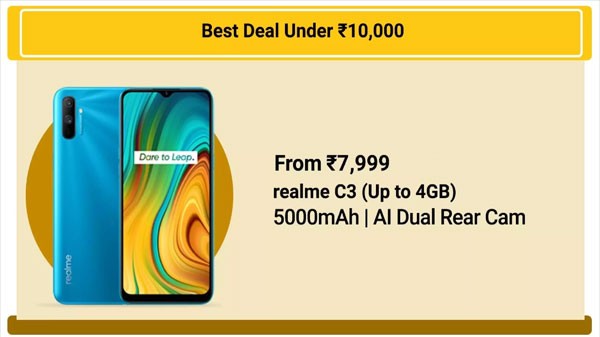 రియల్‌మి C3 పై 11% ఆఫర్.