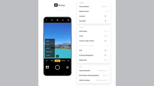 మీ కెమెరా సెట్టింగ్‌లను అన్వేషించండి