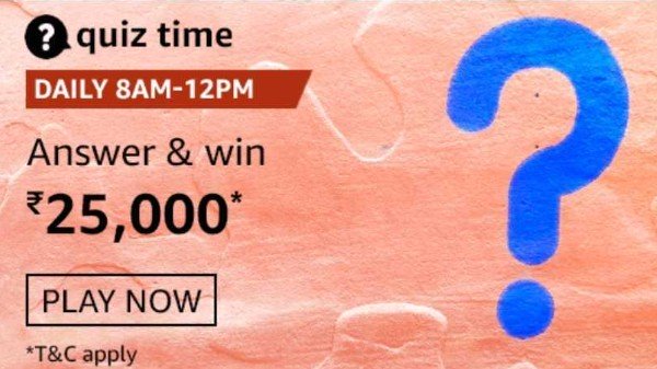 Amazon Quiz Answers Today, February 5, Win Rs25000 Amazon Pay Balance