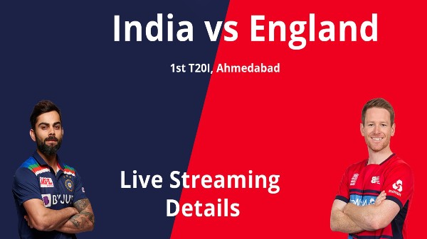 India VS England 1st T20: How to Watch Live Stream on Online