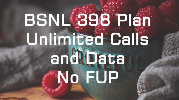 BSNL STV 398 ప్రయోజనాలు 