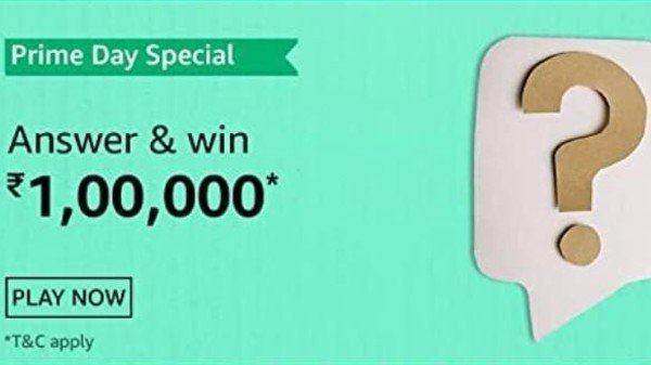 Amazon Prime Day 2021 Quiz Answers: Win Rs. 1,00,000 Amazon Pay Balance