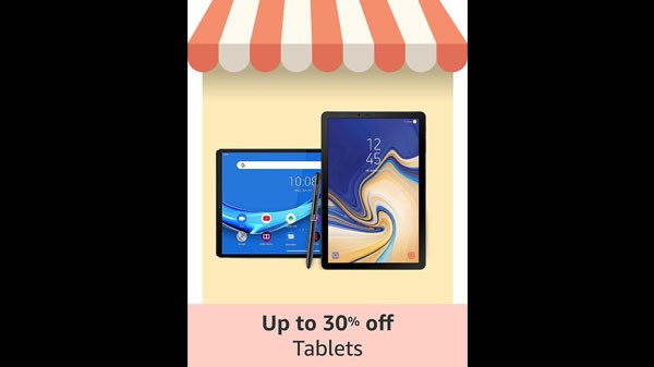 టాబ్లెట్‌ లపై 30% వరకు ఆఫర్