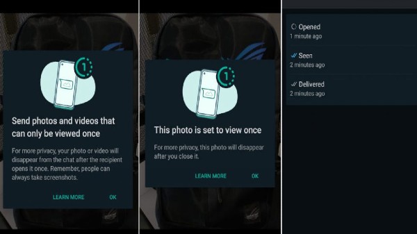 అదృశ్యమైన మెసేజ్ ల ఫీచర్
