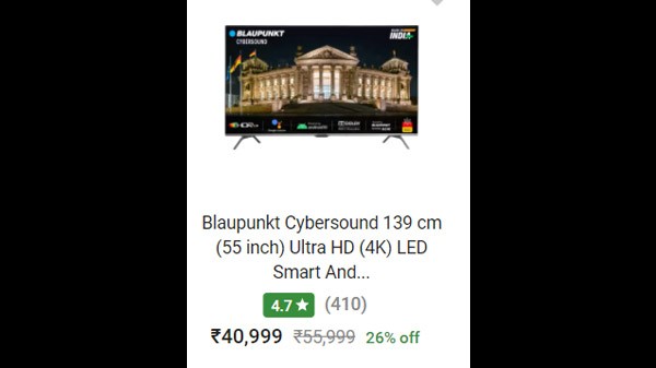 Blaupunkt Cybersound 139 cm (55 inch) Ultra HD (4K) LED Smart Android TV