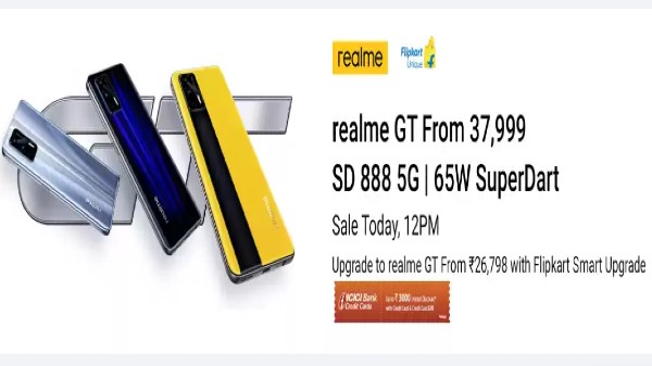 రియల్‌మి GT మొదటి సేల్ డిస్కౌంట్ ఆఫర్స్ 