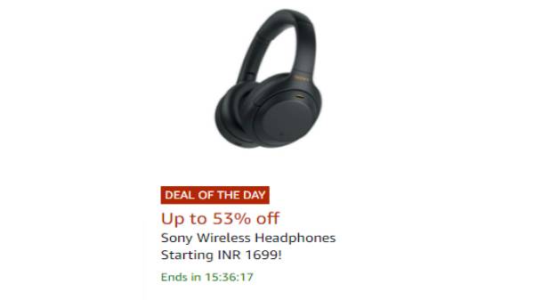 సోనీ వైర్‌లెస్ హెడ్‌ఫోన్‌ల పై వరకు 53% తగ్గింపు
