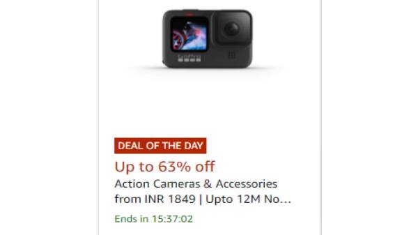 యాక్షన్ కెమెరా & యాక్సెసరీస్‌పై 63% వరకు తగ్గింపు