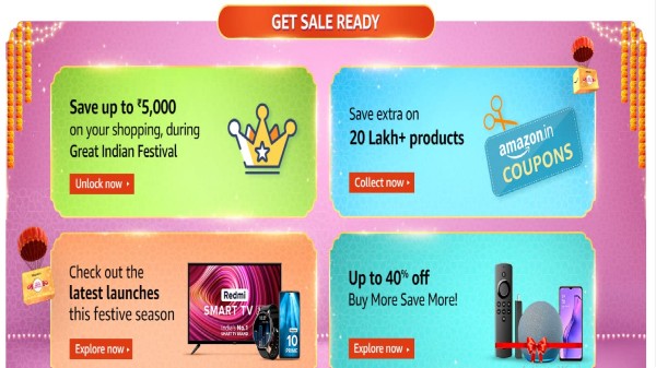 అమెజాన్ ఫెస్టివల్ సేల్ డిస్కౌంట్ & క్యాష్‌బ్యాక్ ఆఫర్స్  
