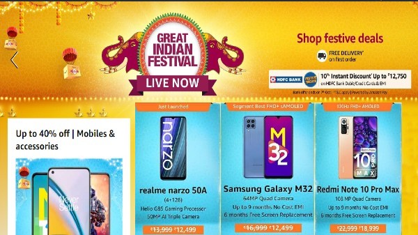 Best 64 MP Camera Smartphones On Budget Price On Amazon Great Indian Festival Sale 2021