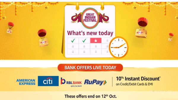 Amazon Great Indian Festival Sale 2021 Today Limited Time Festival Offers