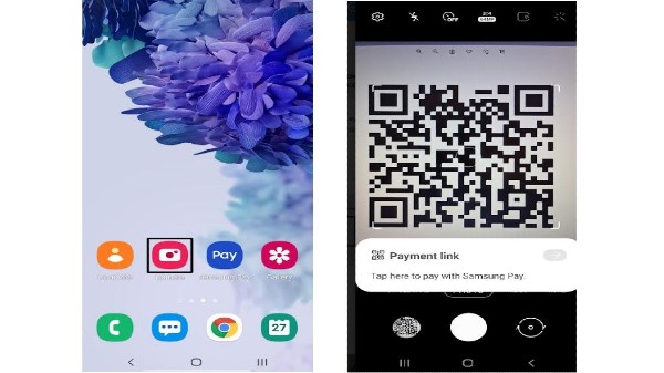 How To Make UPI QR Digital Payments Through Camera App On Samsung Phones