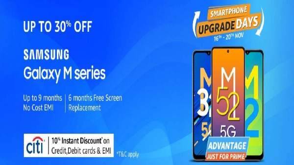 Amazon Smartphone Upgrade Days Sales Offers Discount Offers on Samsung Galaxy Smartphones