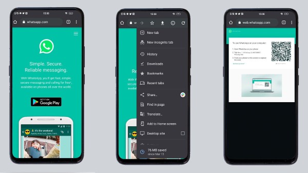 WhatsApp Web Using Process Step by Step Without Internet on Smartphone