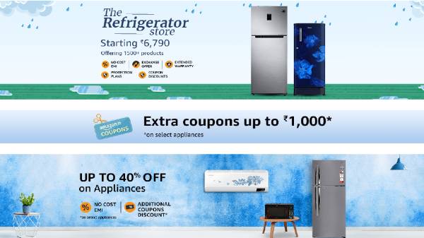 Amazon Ecommerce Site Offers More Discounts on Buying a Refrigerator