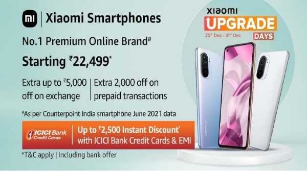 Amazon Xiaomi Upgrade Days Sales Offers Huge Discounts on Mi Brand Smartphones