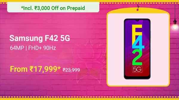 Samsung Galaxy F42 5G (Matte Aqua, 128 GB) (8 GB RAM)