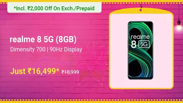 Realme 8 5G (Supersonic Black, 128 GB) (8 GB RAM)