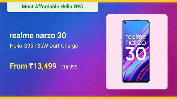 Realme Narzo 30 (Racing Blue, 128 GB) (6 GB RAM)