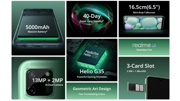 రియల్‌మి C11 ఇమేజింగ్ కెమెరా సెటప్ 